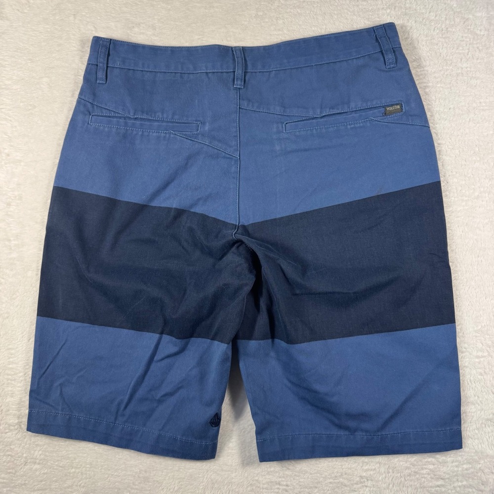 Volcom Vmonty Block Shorts Mens 32 Blue‎ Excellent Colorblock Chino A0931450 - Picture 7 of 10